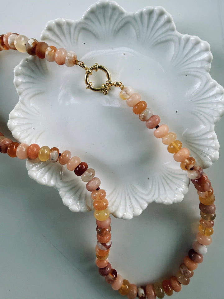 Harvest Gemstone Necklace, Autumn Heirloom