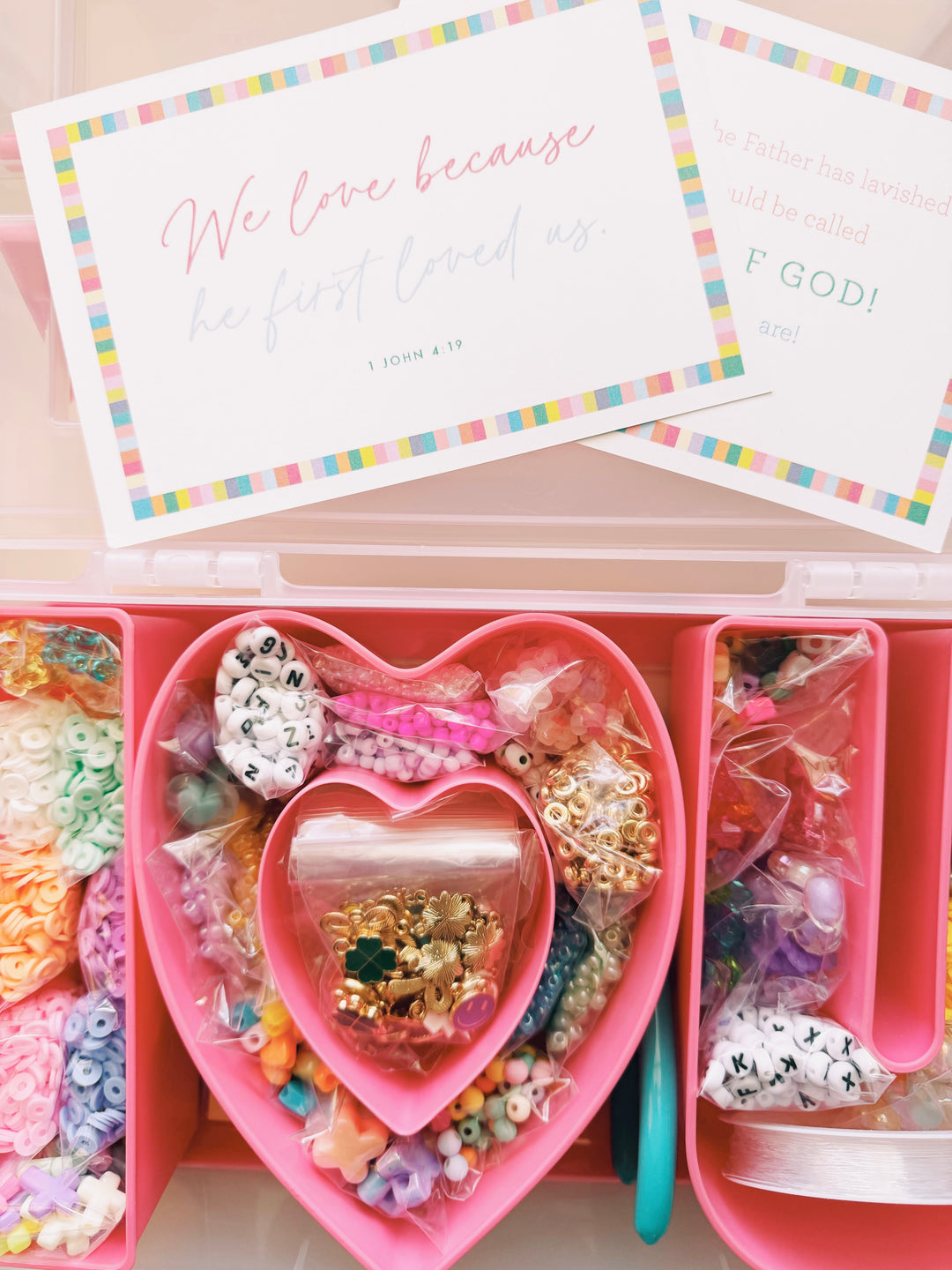 I Heart You Bracelet Kit with Memory Verses