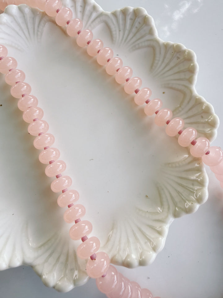 Peony Glass Necklace