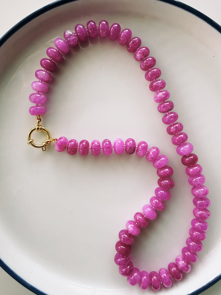 Ageless Beauty Chunky Gemstone Necklace, Sweet Heritage