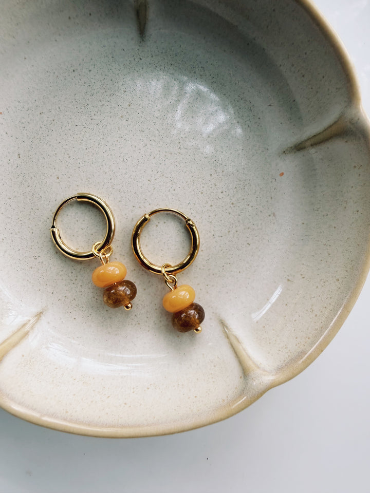 Gemstone Earrings, Sweater Weather