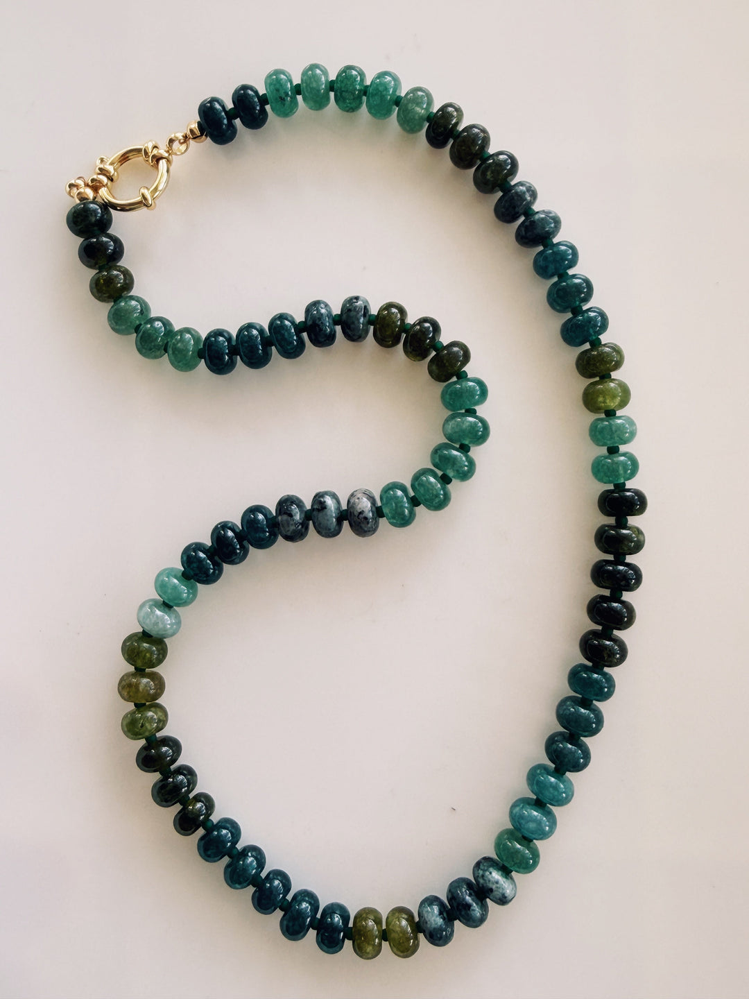 Evergreen Gemstone Necklace, Sweater Weather