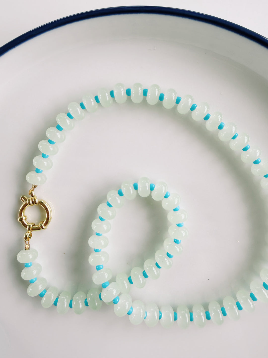 Seafoam Necklace, Bead Girl Summer