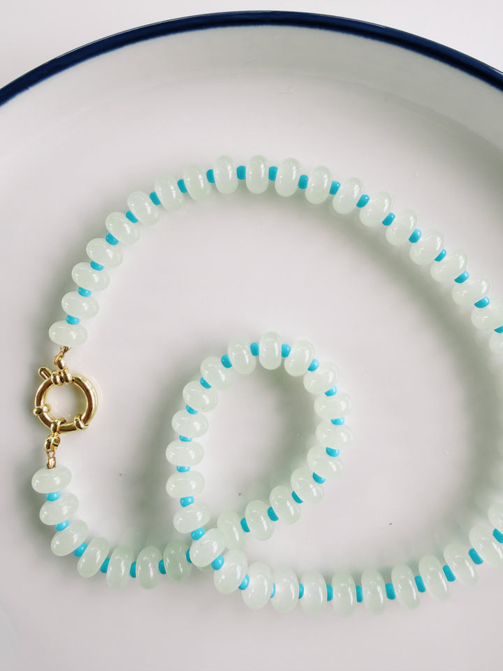 Seafoam Necklace, Bead Girl Summer
