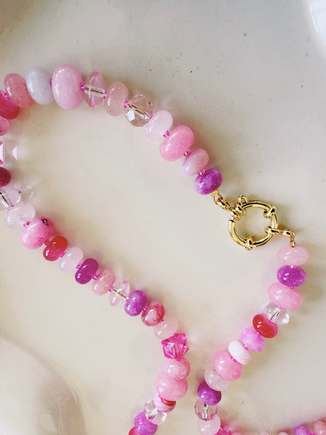 Vintage Candy Gemstone Necklace, Small Batch