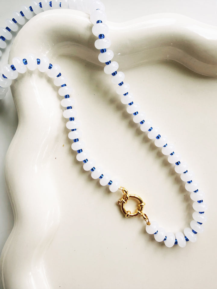 Blue + White Necklaces, Game Day