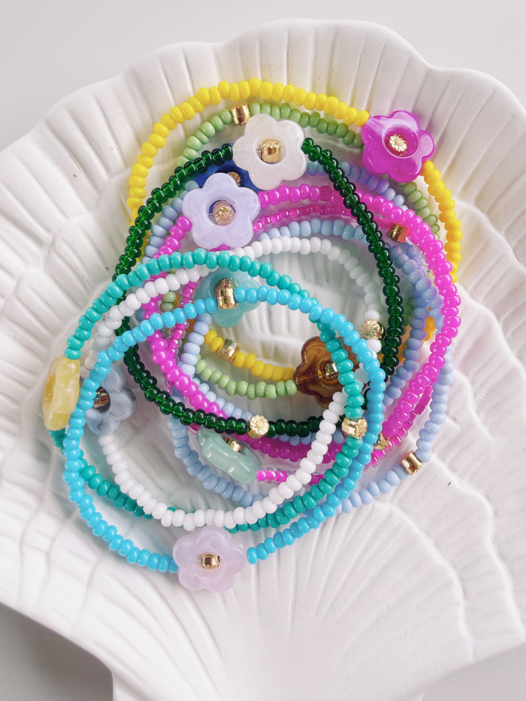 Flower Power Bracelet, Bead Girl Summer