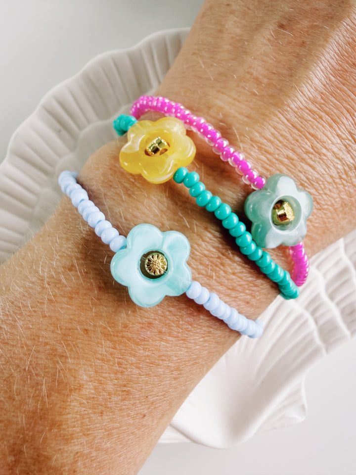 Flower Power Bracelet, Bead Girl Summer