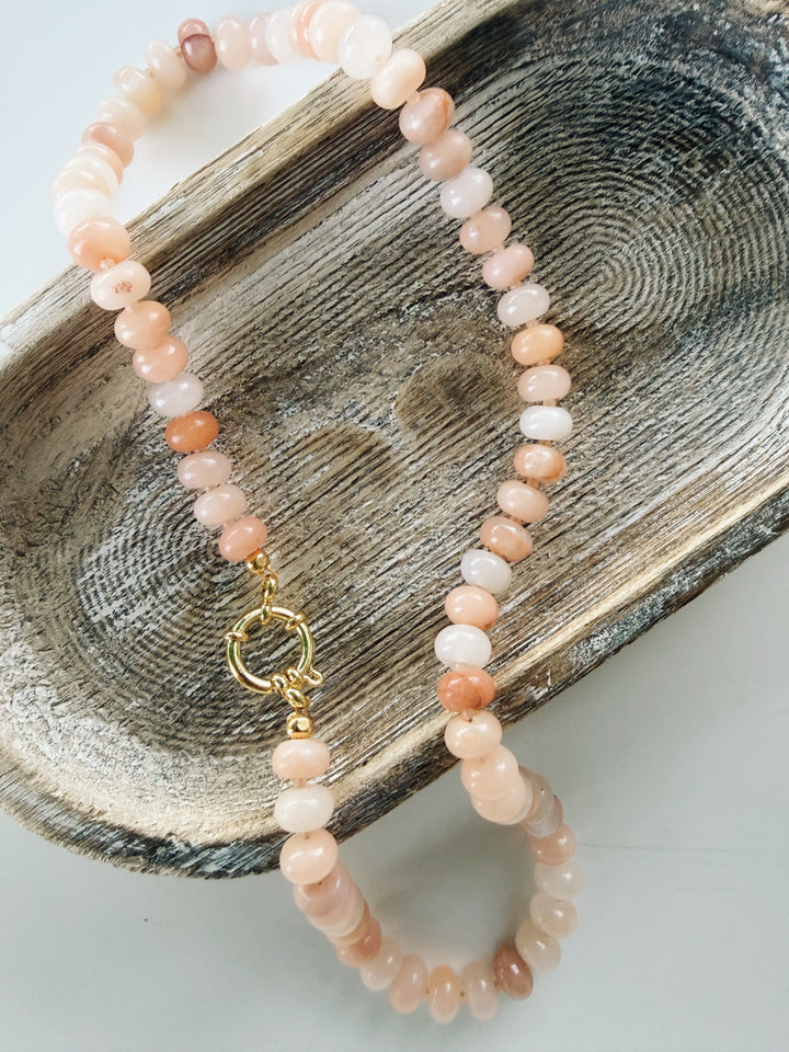 Sunset Gemstone Necklace, Autumn Heirloom