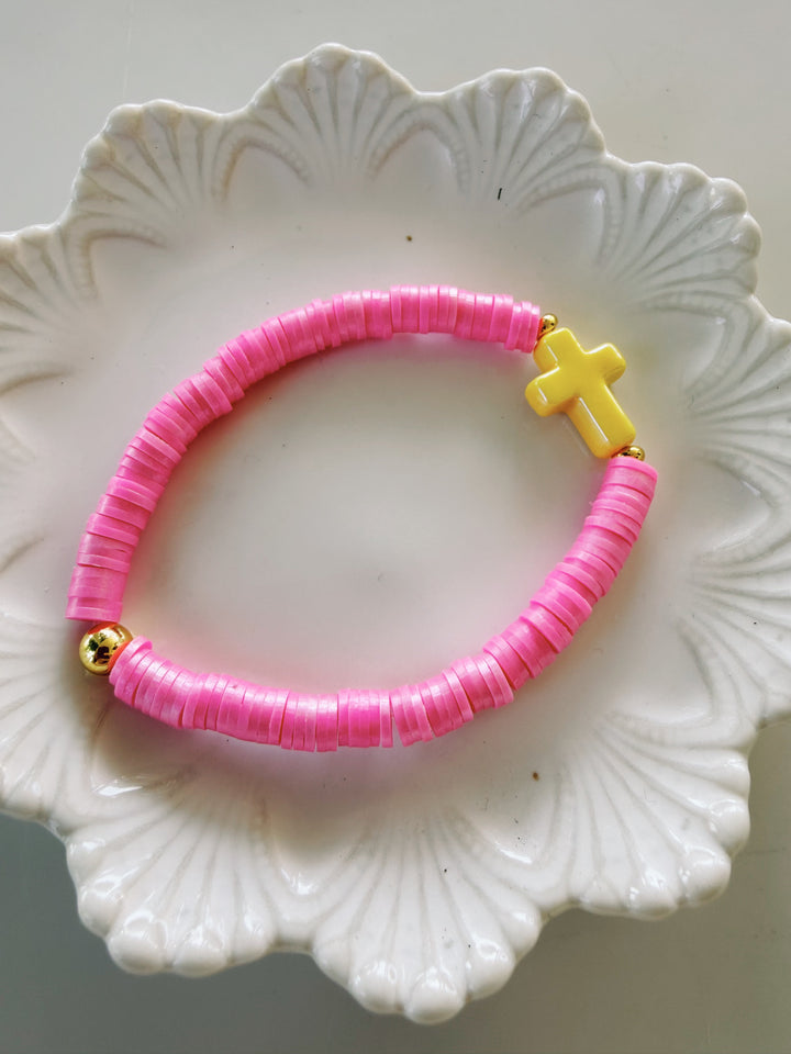 Chunky Cross Bracelet