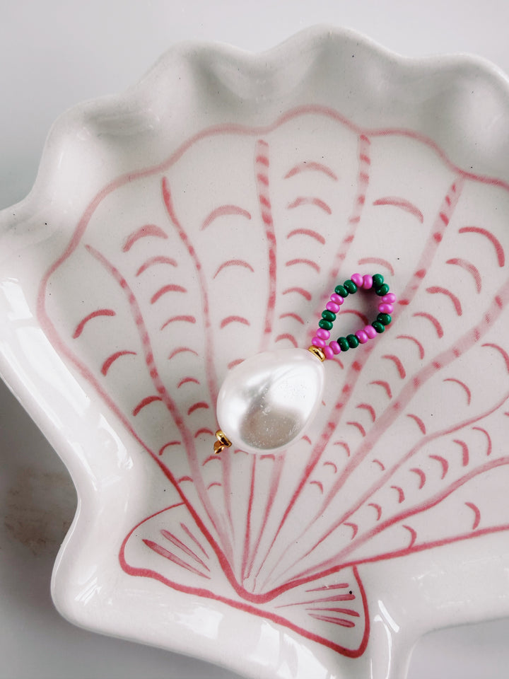 Beaded Pearl Charm, Bead Girl Summer