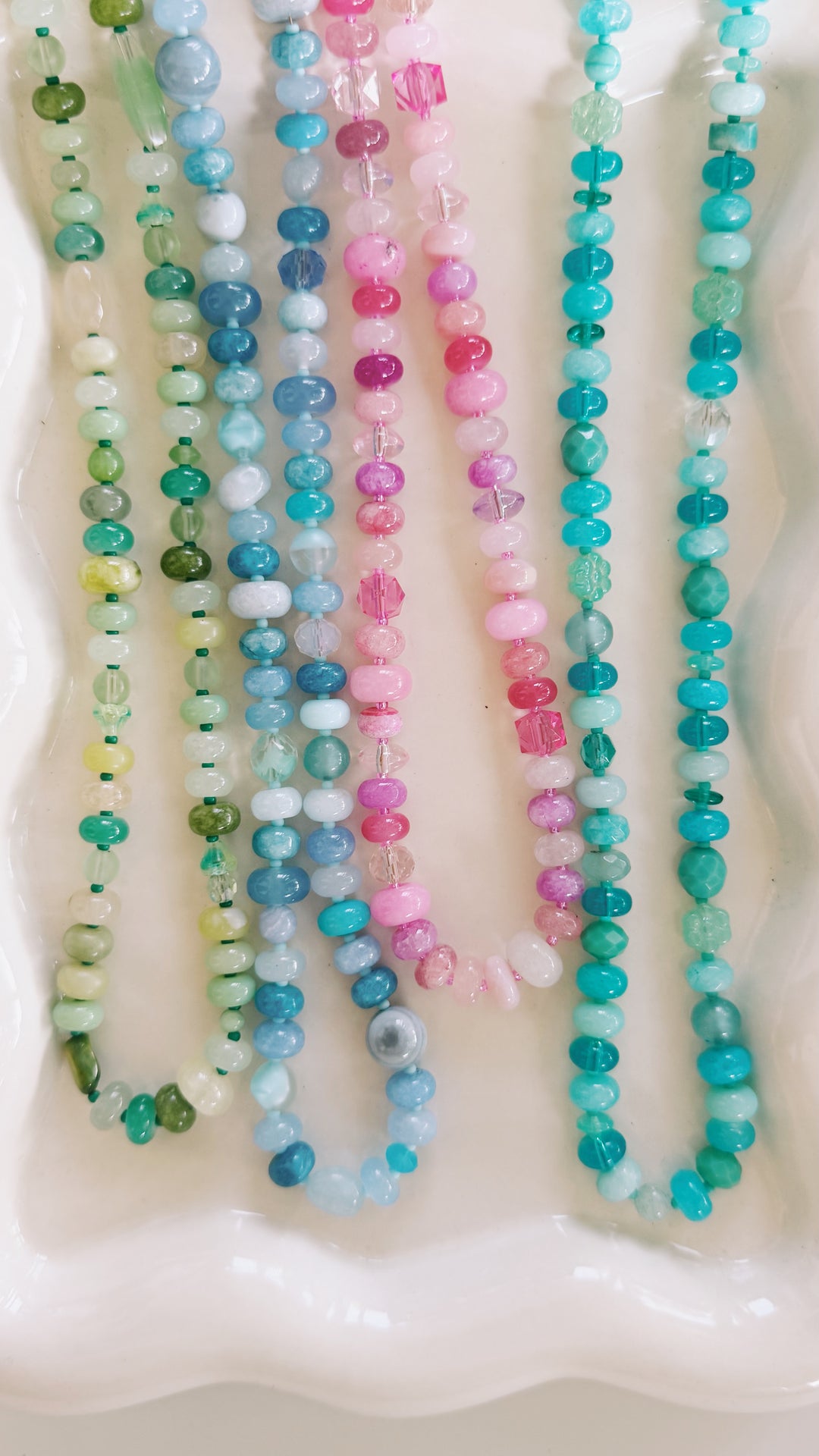 Vintage Candy Gemstone Necklace, Small Batch