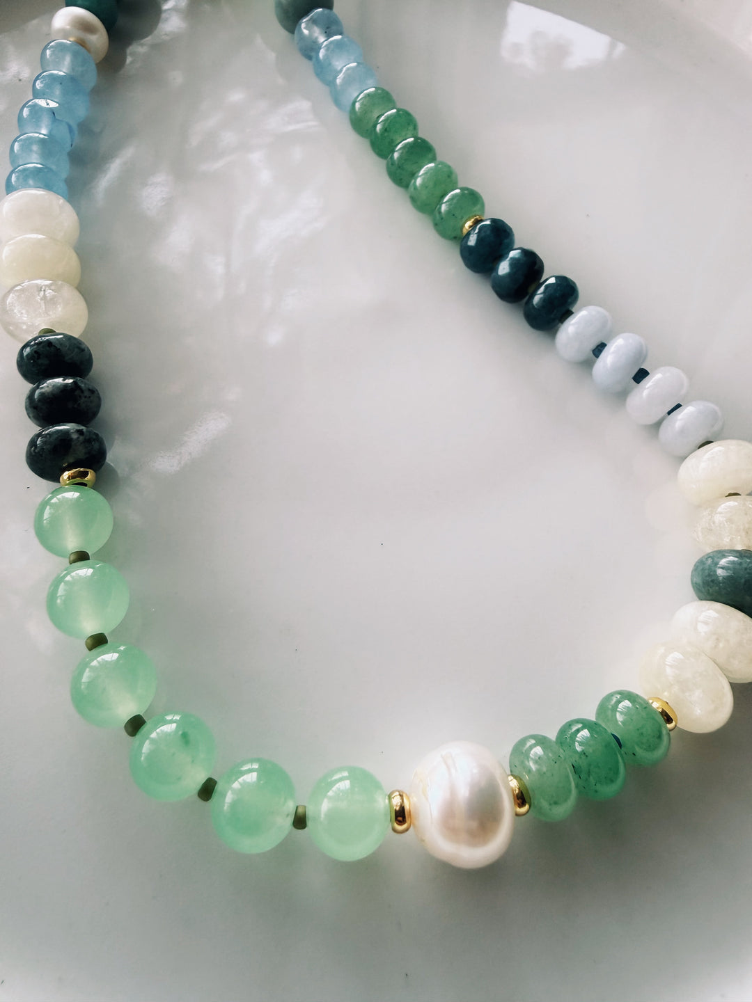Patchwork Gemstone Necklace, Sweet Heritage