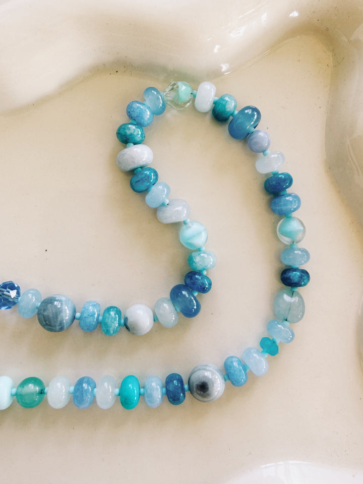 Vintage Candy Gemstone Necklace, Small Batch