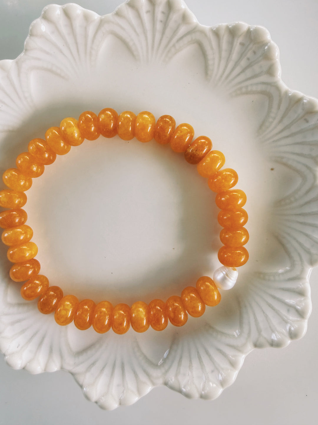 Yellow Gemstone Bracelets, Pearls