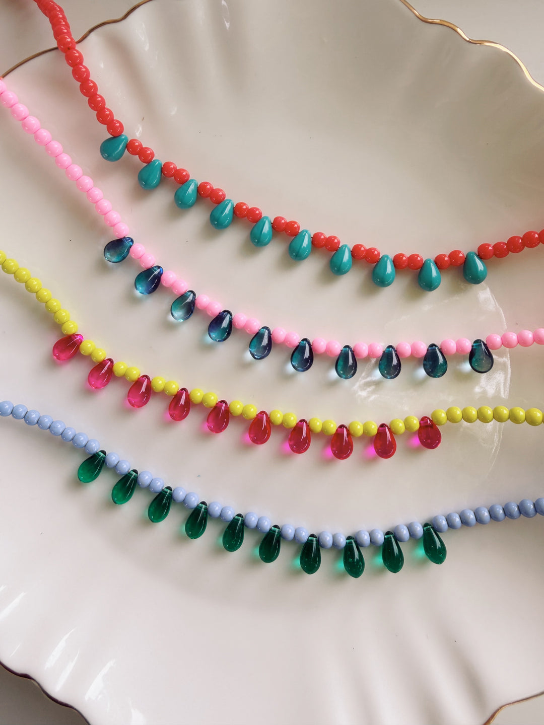 Candy Drops Necklace, Summer Brights