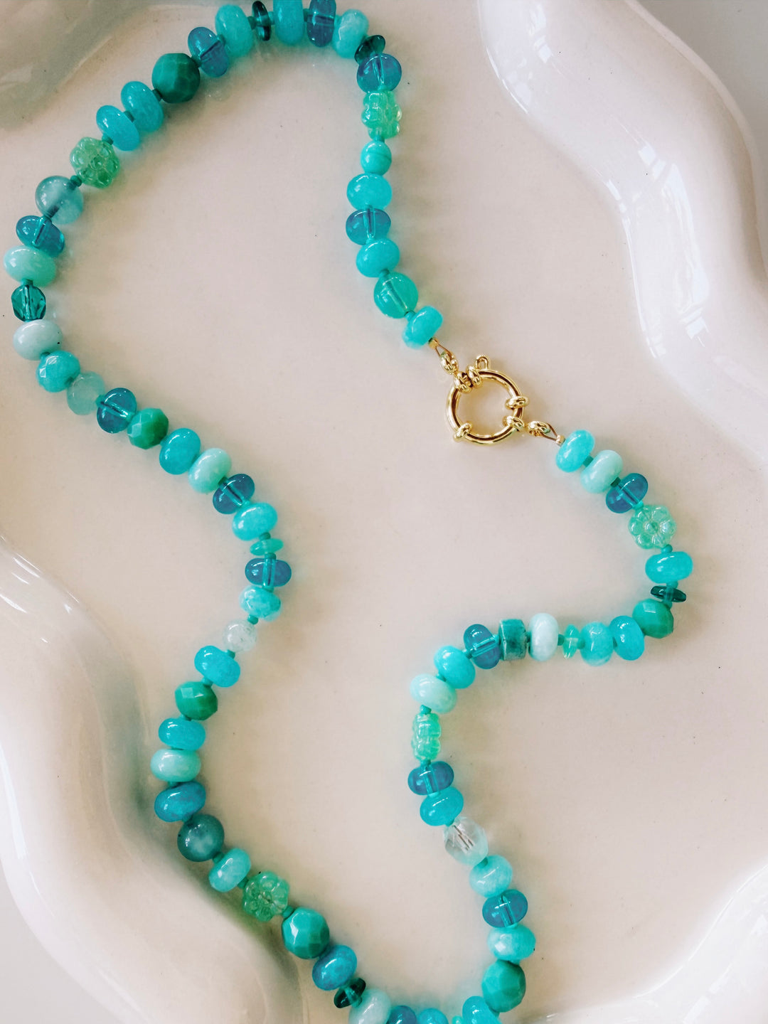 Vintage Candy Gemstone Necklace, Small Batch