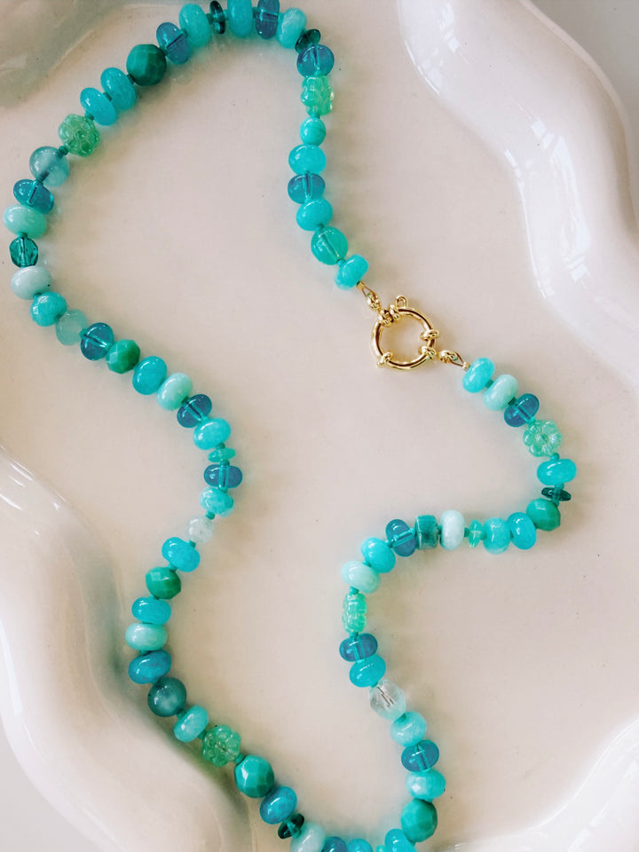 Vintage Candy Gemstone Necklace, Small Batch