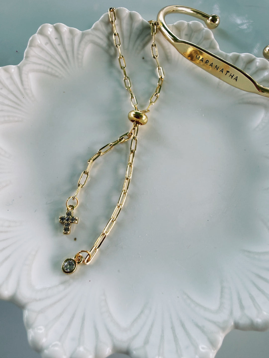 Mini Cross Bracelet, Daily Grace