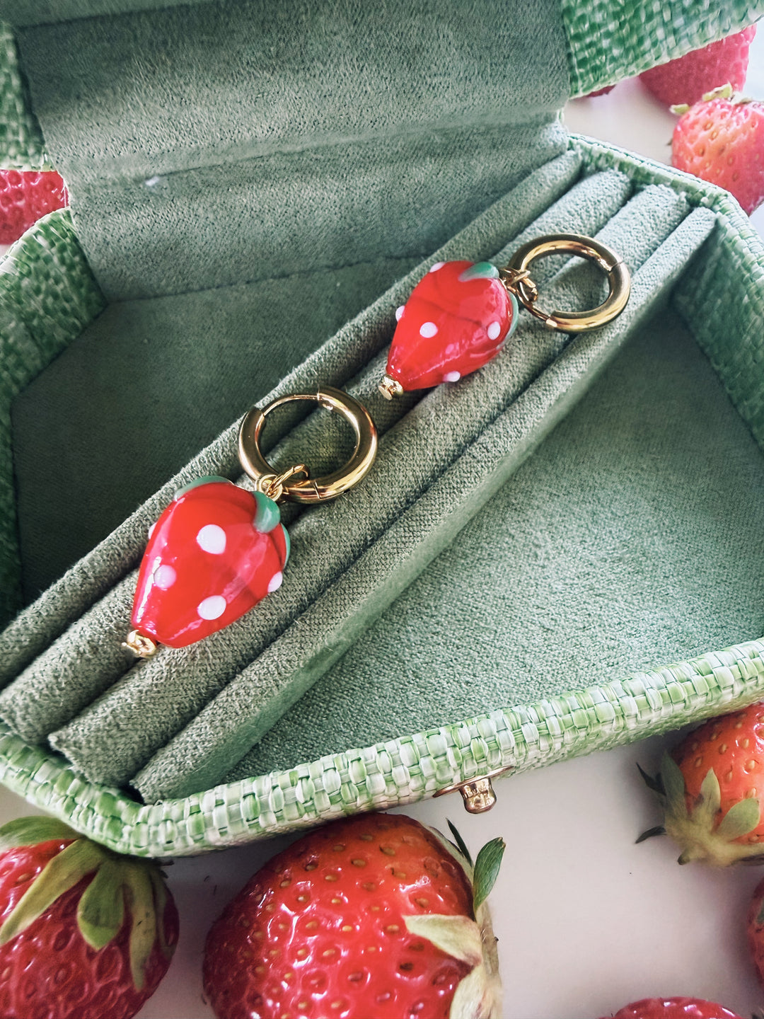 Strawberry Earrings, America 250