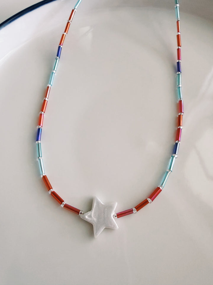 Pop Glass Necklace, America 250