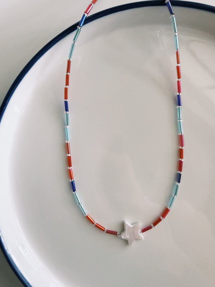 Pop Glass Necklace, America 250