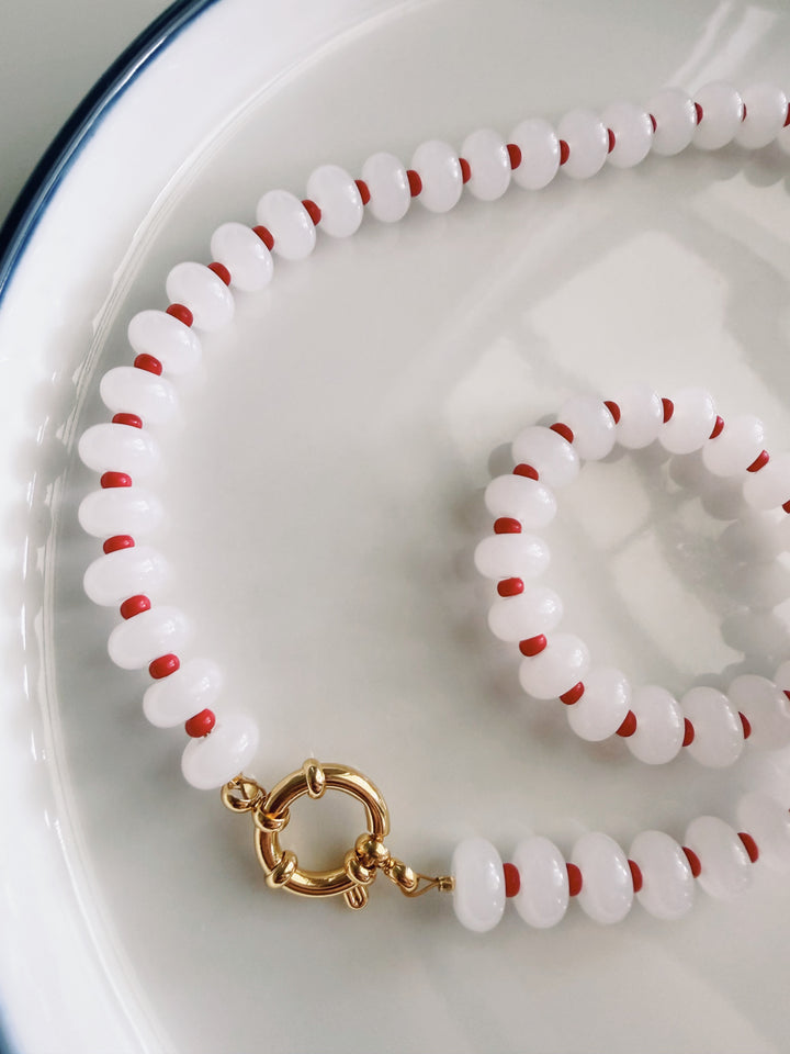 Stripes Glass Necklace, America 250