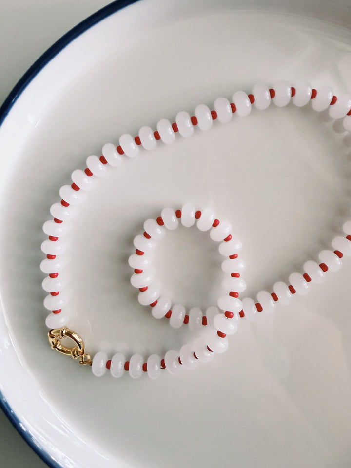 Stripes Glass Necklace, America 250