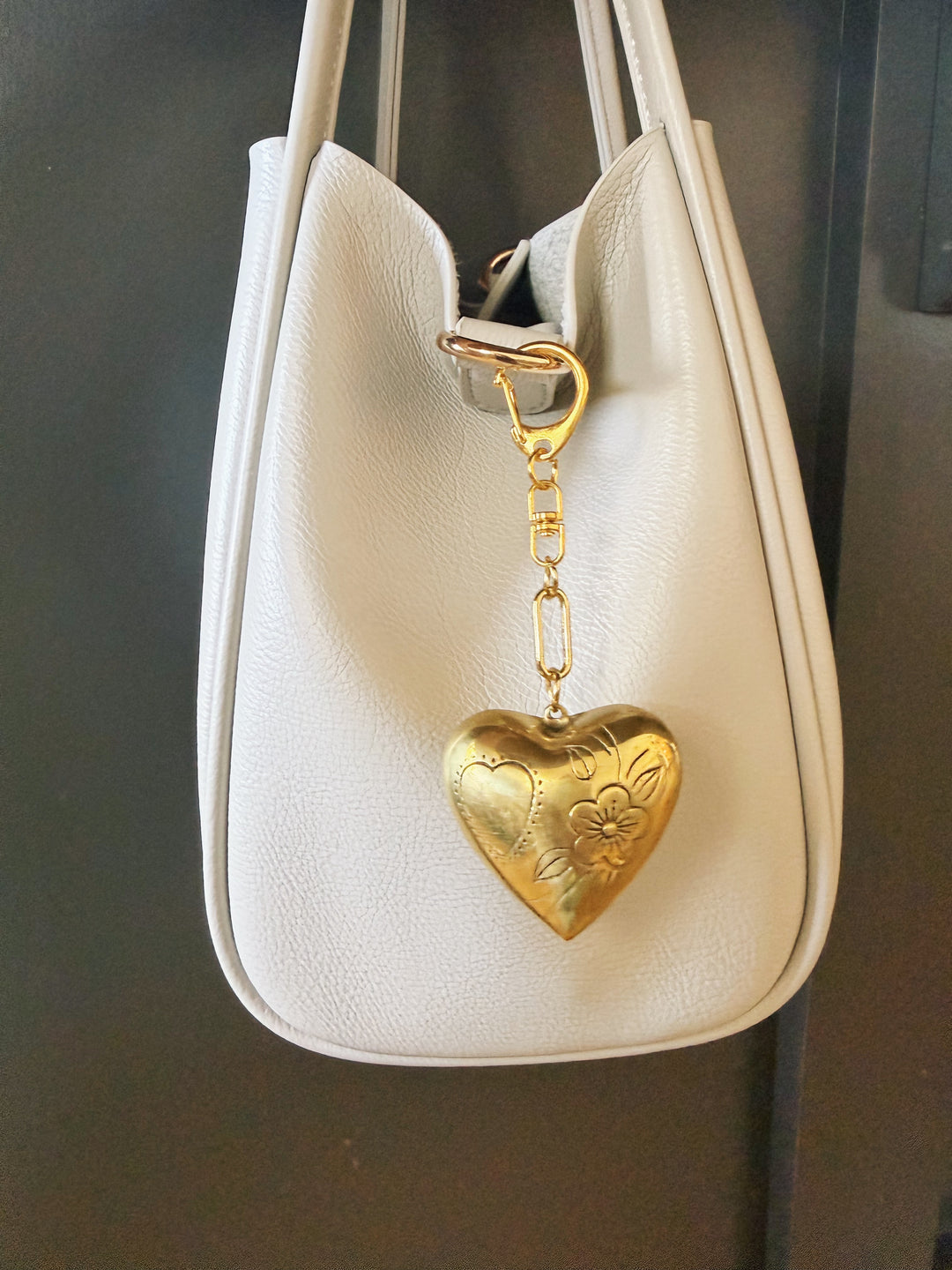 Vintage Heart Bag Charms