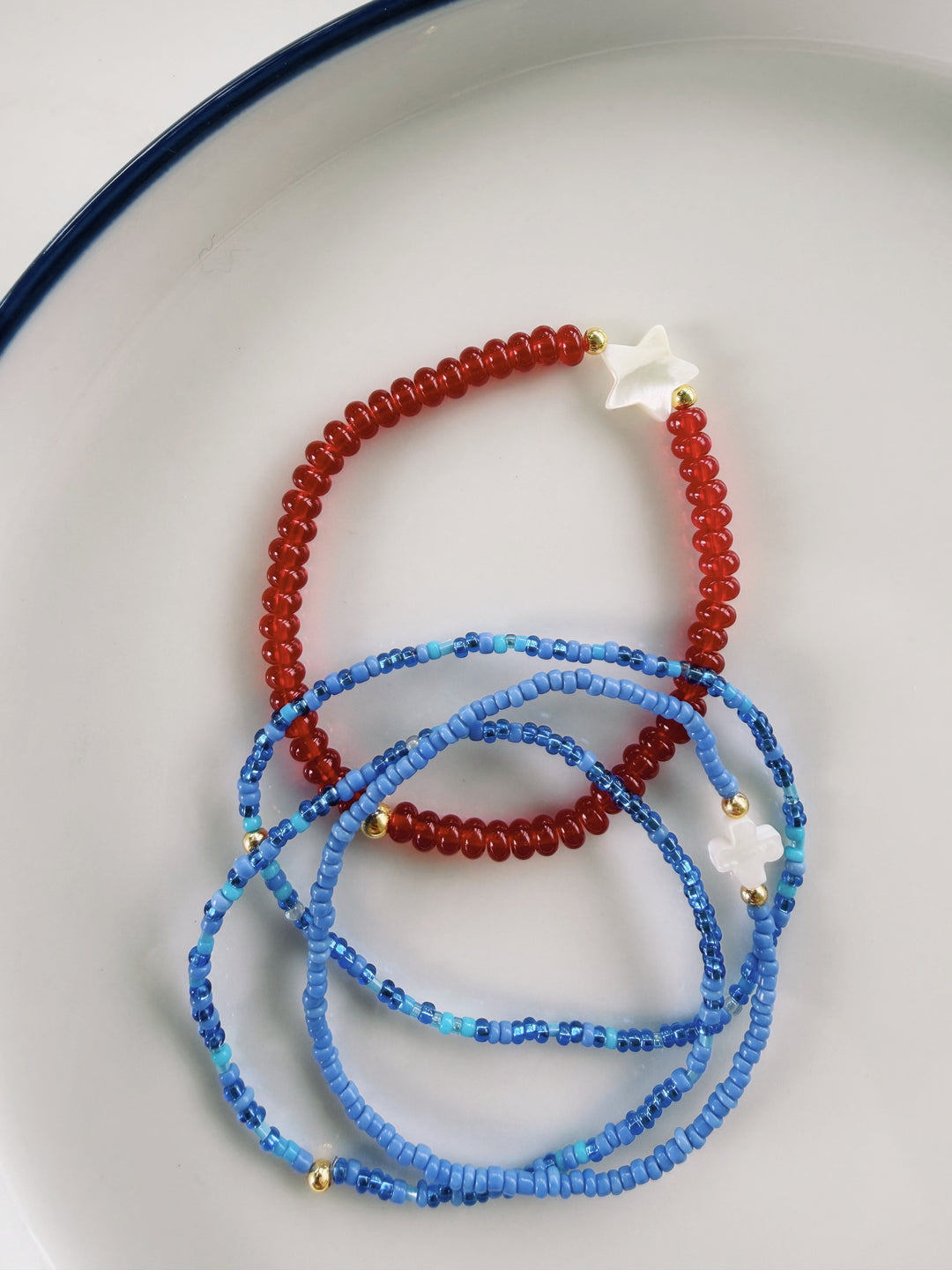 Shining Sea Bracelet Set, America 250