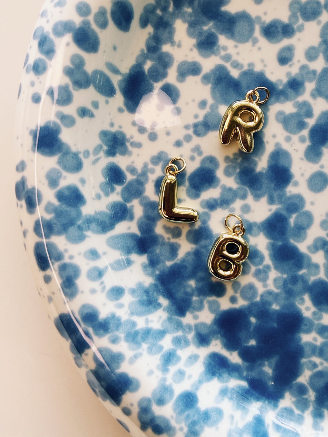 Bubble Initial Charms