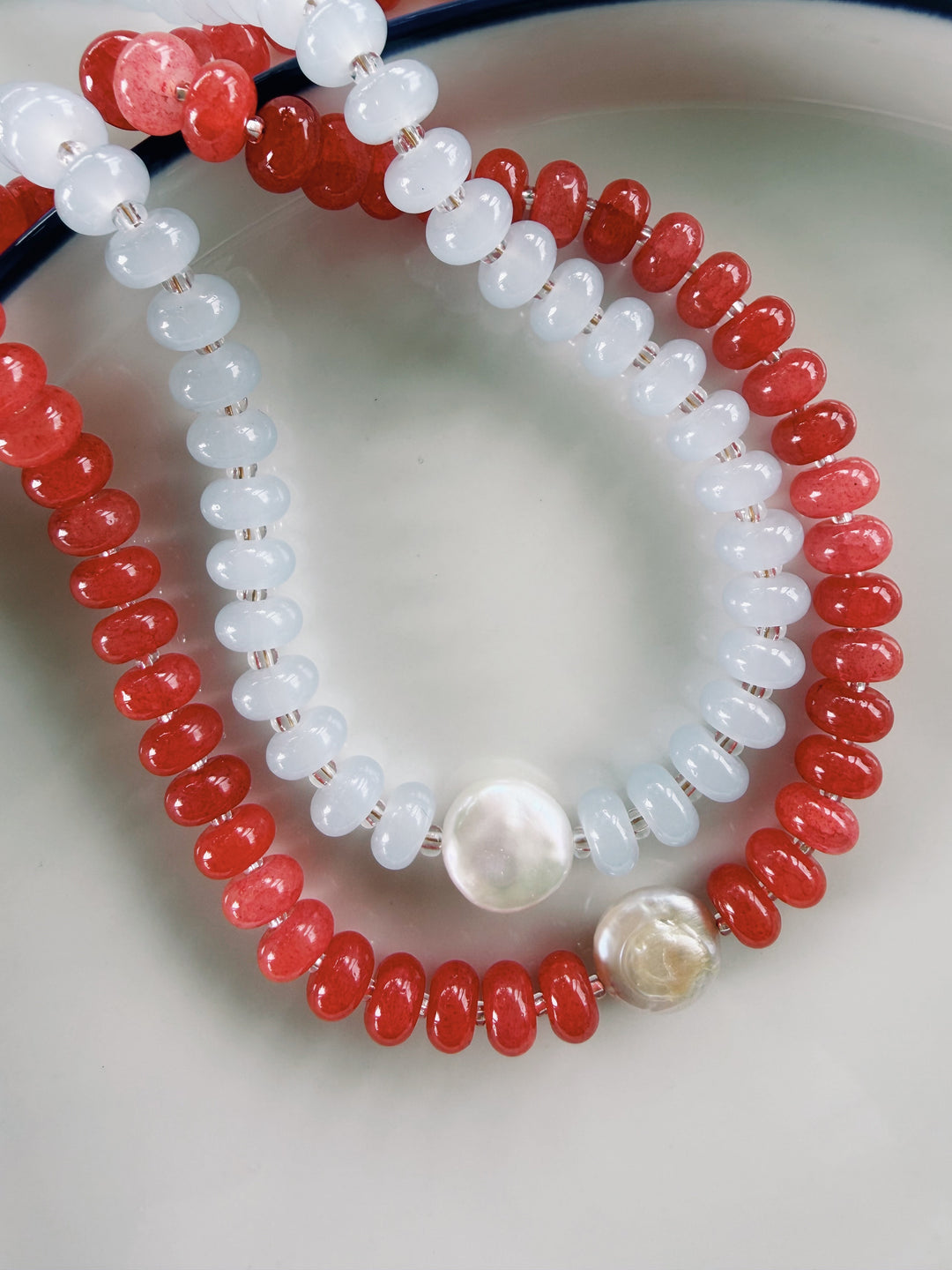 Button Pearl Necklace, America 250