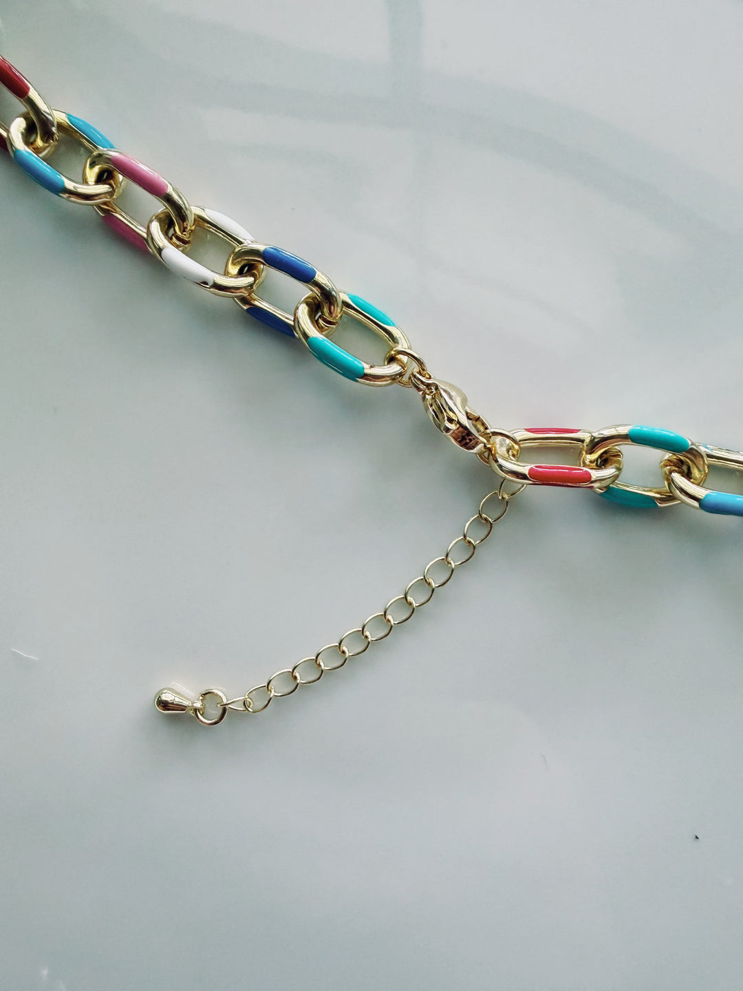 Enamel Chunky Chain, Marine Dreams