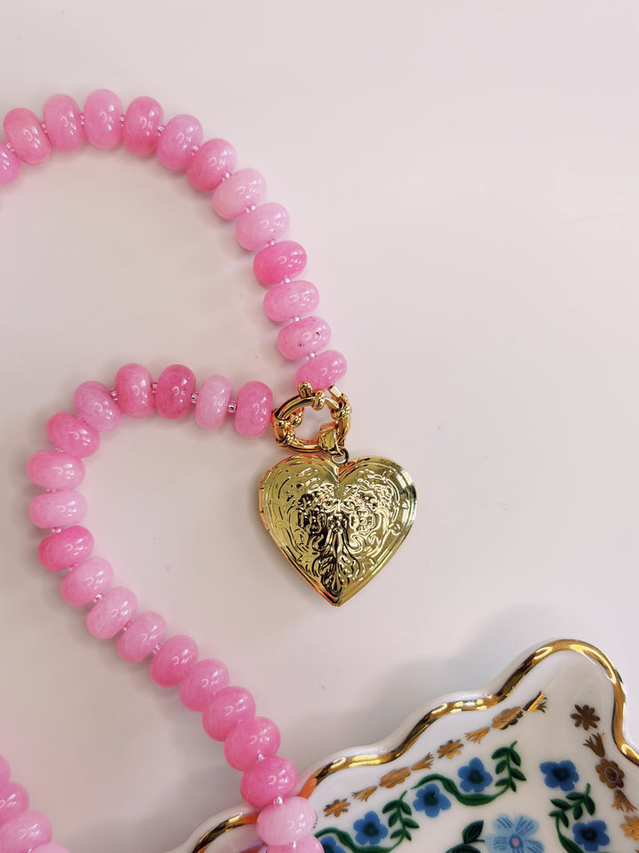 Flowers Stone Necklace