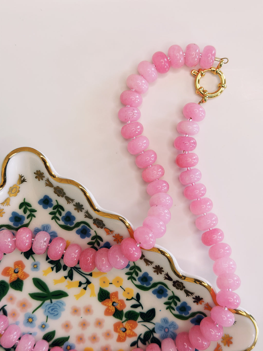 Flowers Stone Necklace