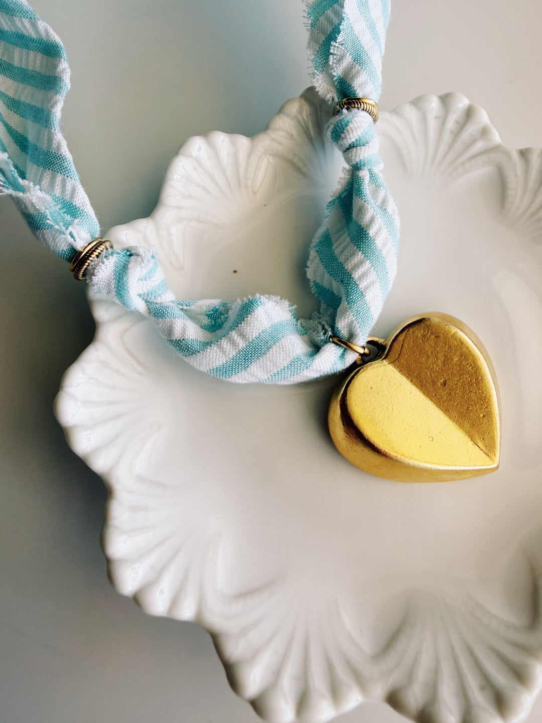 Great Love Seersucker Necklace