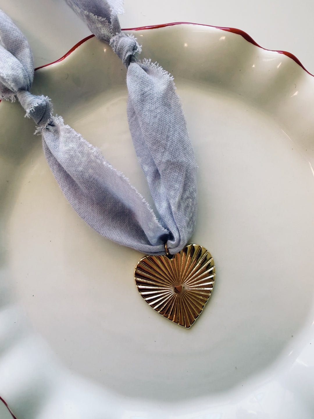 Statement Heart Bandana Necklace