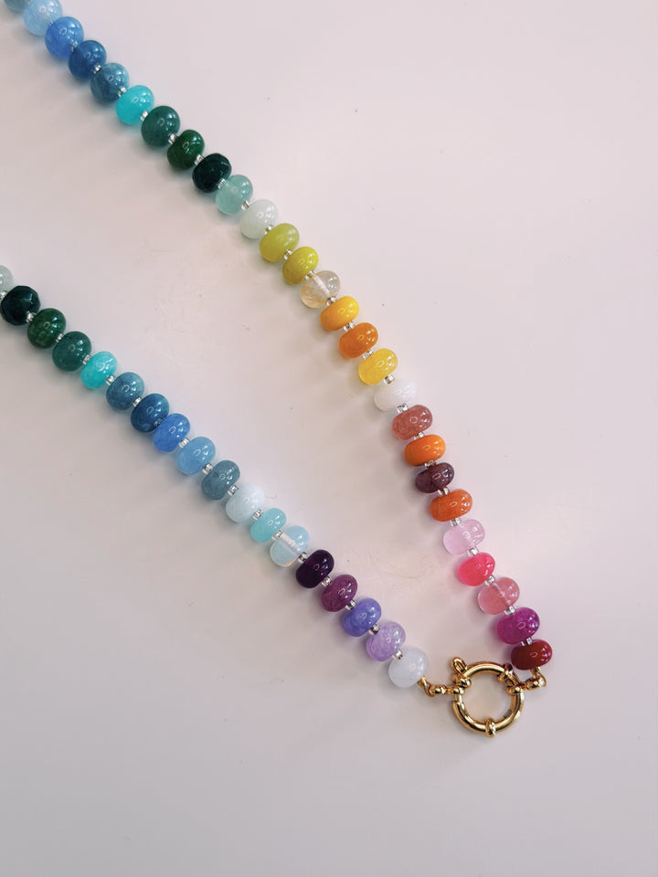 Joy Stone and Glass Necklace