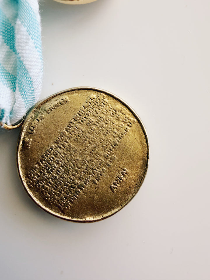 Lord's Prayer Seersucker Necklace