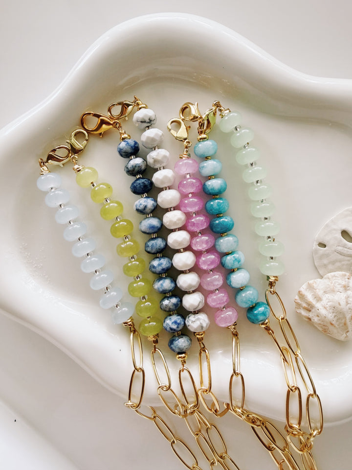 Chain & Bead Bracelet, Marine Dreams