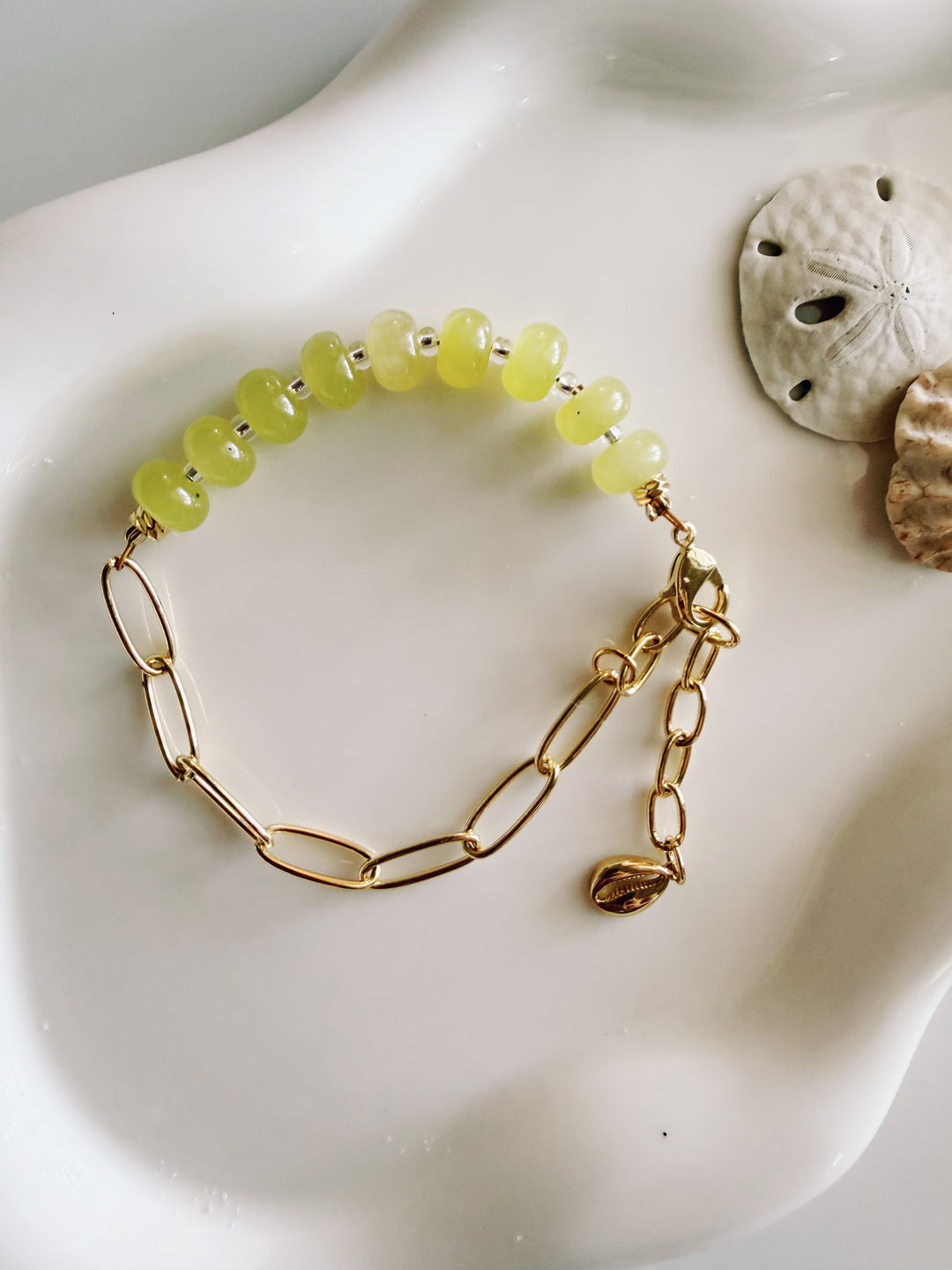 Chain & Bead Bracelet, Marine Dreams