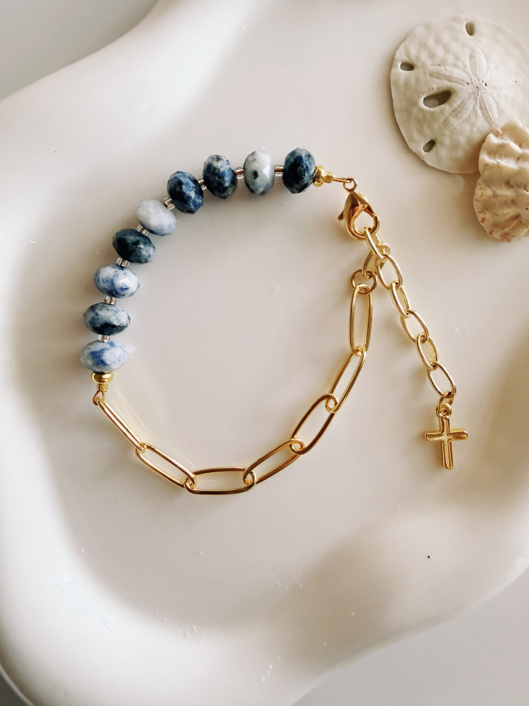 Chain & Bead Bracelet, Marine Dreams