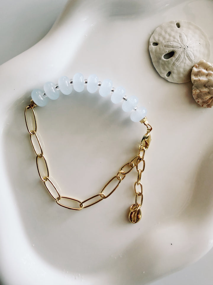 Chain & Bead Bracelet, Marine Dreams