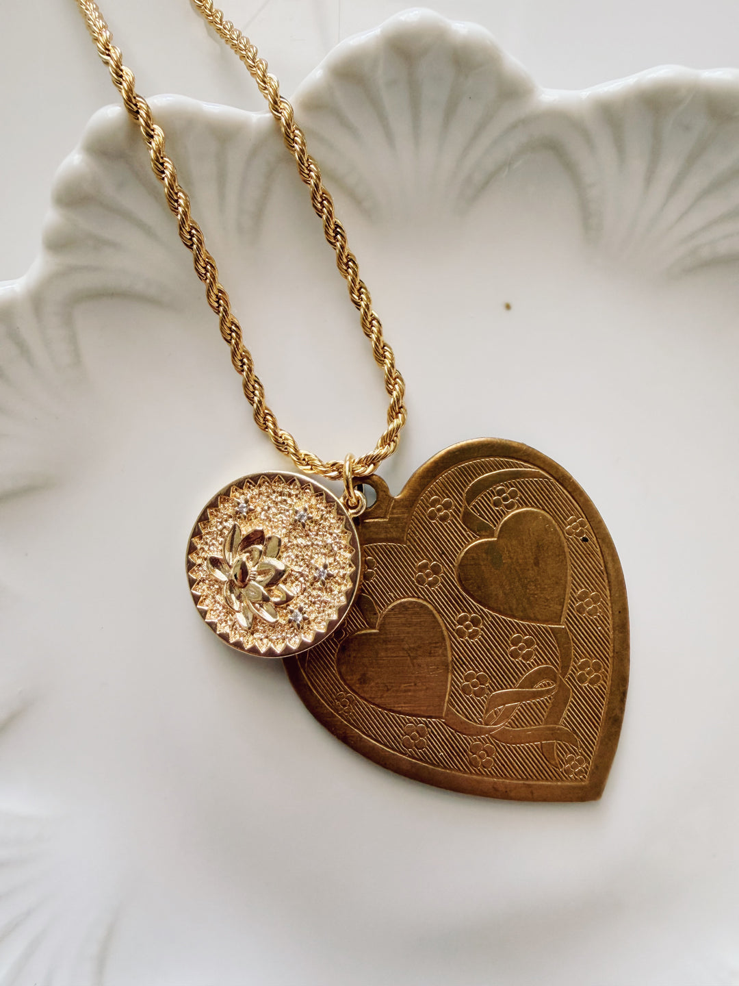 Field of Dreams Necklace, Vintage Flora