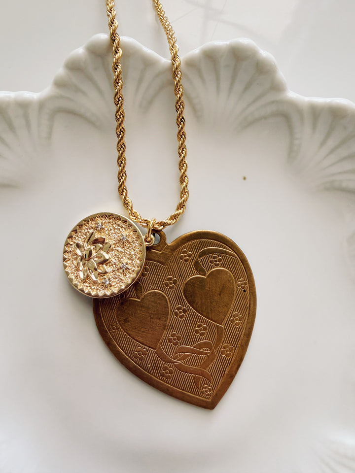 Field of Dreams Necklace, Vintage Flora