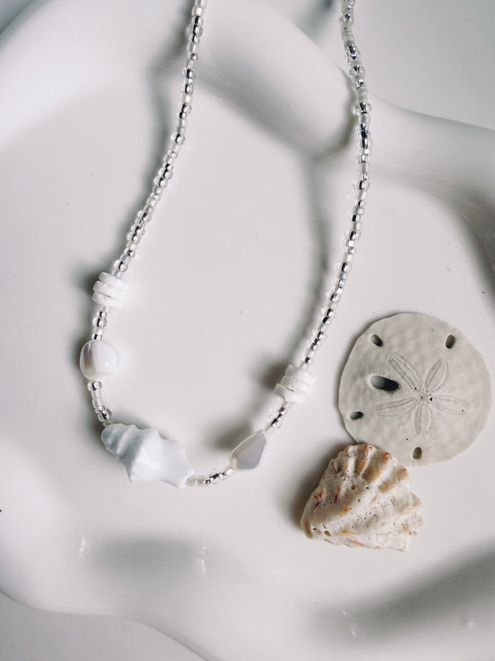 Conque Beaded Necklace, Marine Dreams