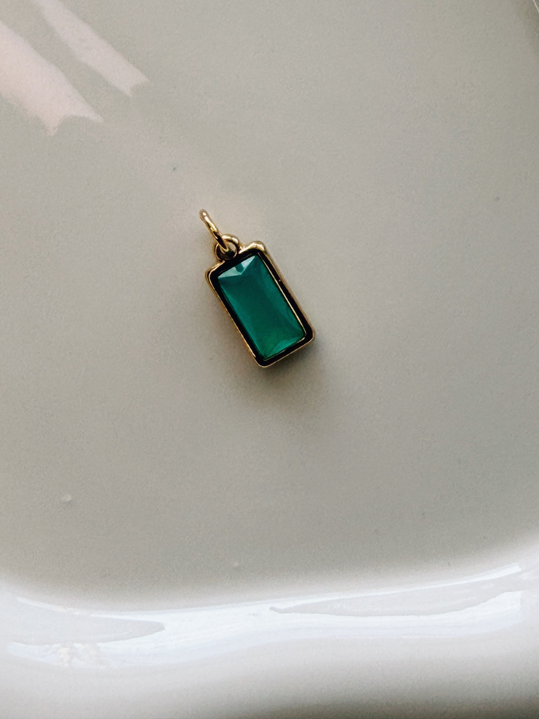 Rectangle Gem Charms