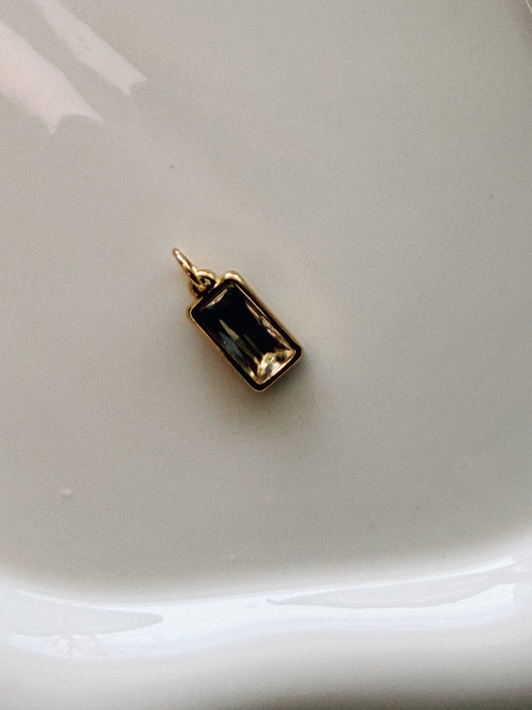 Rectangle Gem Charms