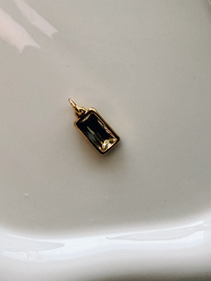 Rectangle Gem Charms