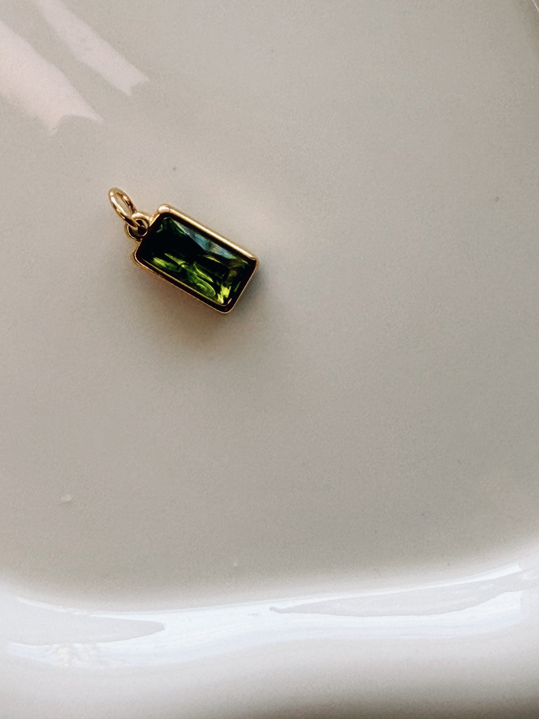 Rectangle Gem Charms